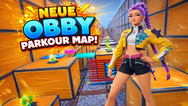 🔥 Obby Parkour Challenge — Fortnite Creative map