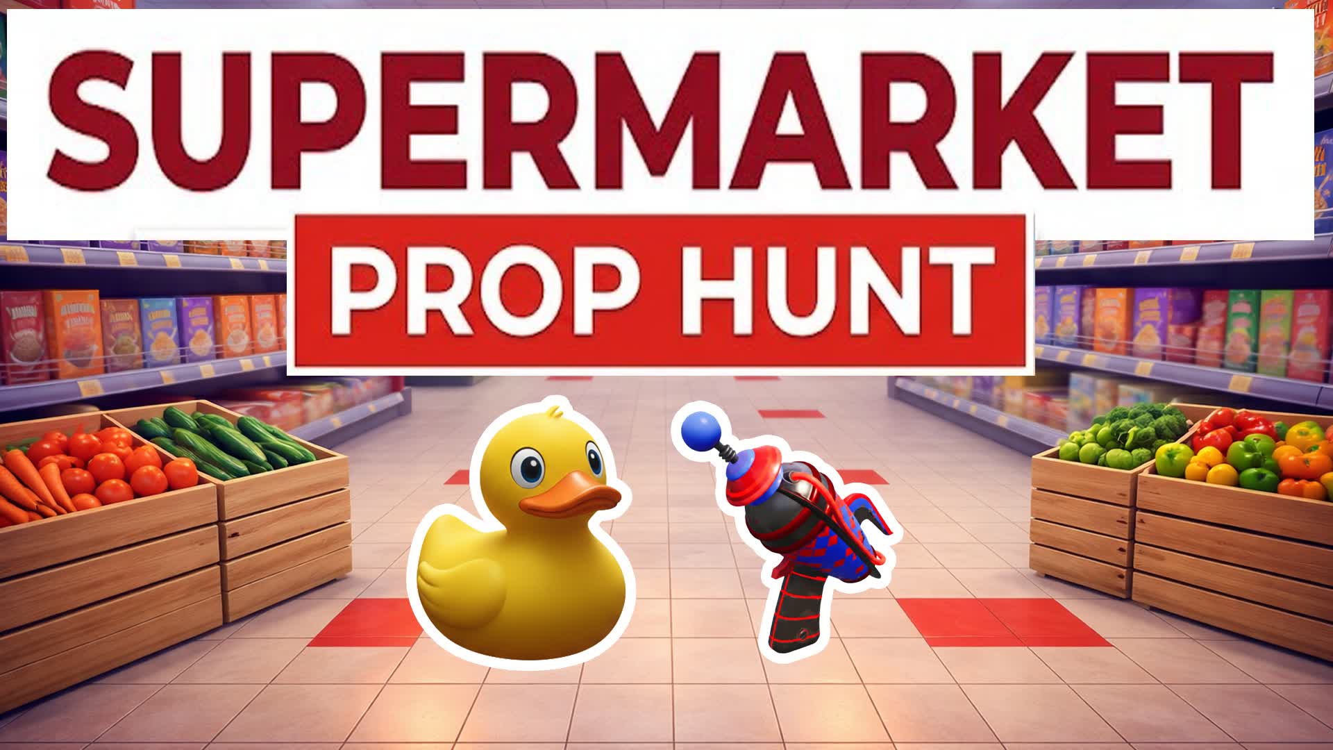 SUPERMARKET 🛒 CACHE CACHE PROP HUNT — Fortnite Creative map