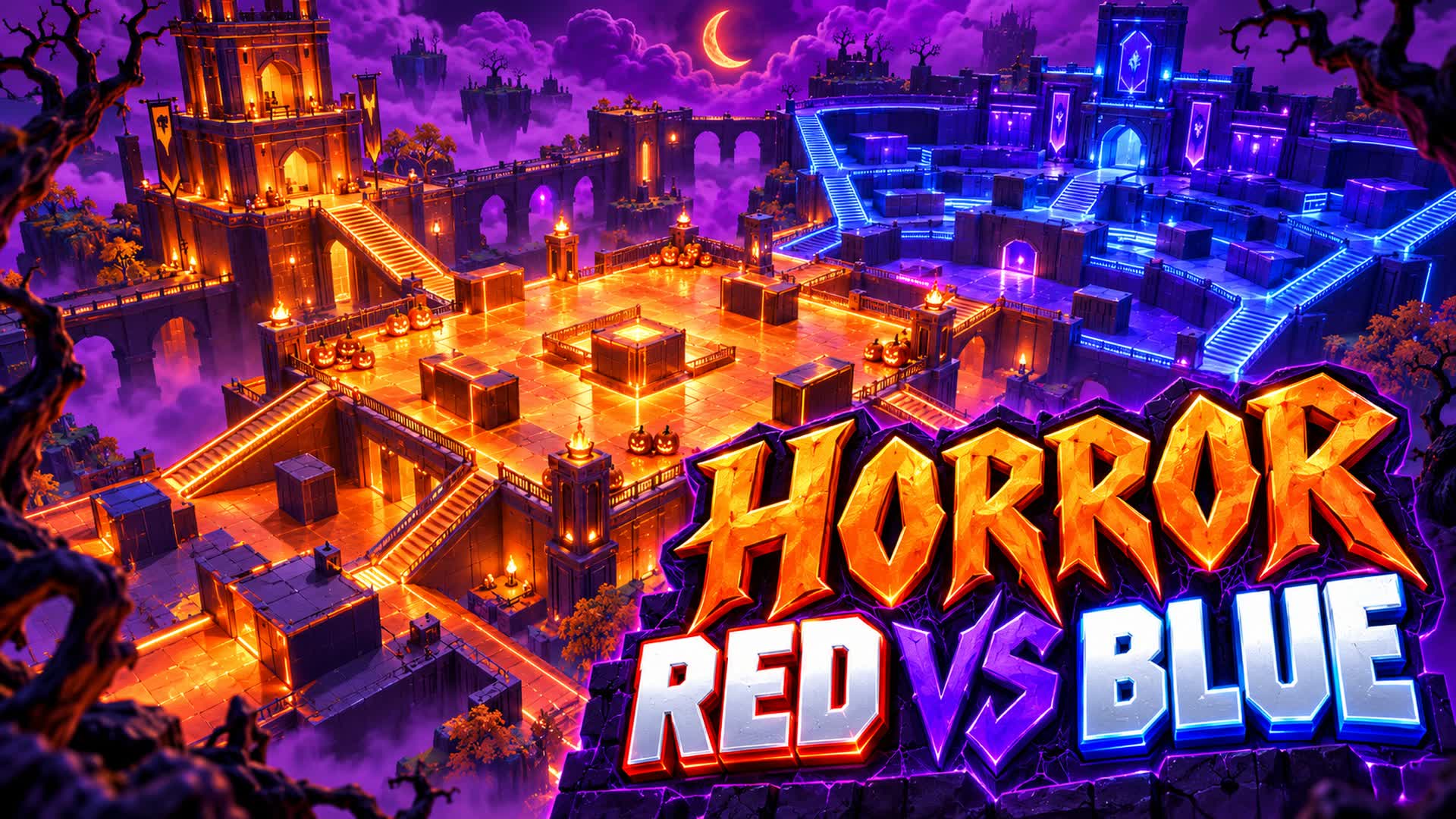 HORROR RED VS BLUE [HALLOWEEN] 🟠🟣 — Fortnite Creative map