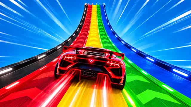MEGA STUNTS - CAR GAME — Fortnite Creative map cover art