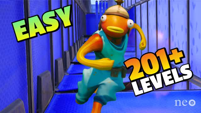 🌈201+ EASY PARKOUR🌈 — Fortnite Creative map cover art