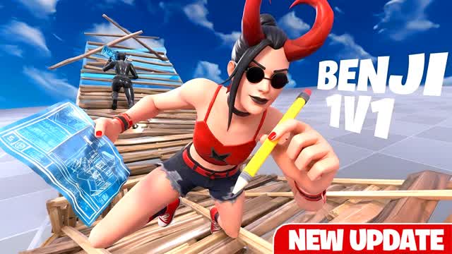 BENJI 1V1 BUILD FIGHT — Fortnite Creative map cover art