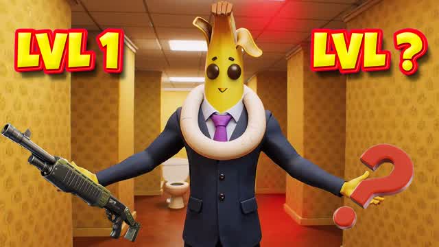 SUPER GUN GAME in The Back Rooms — Fortnite Creative map cover art