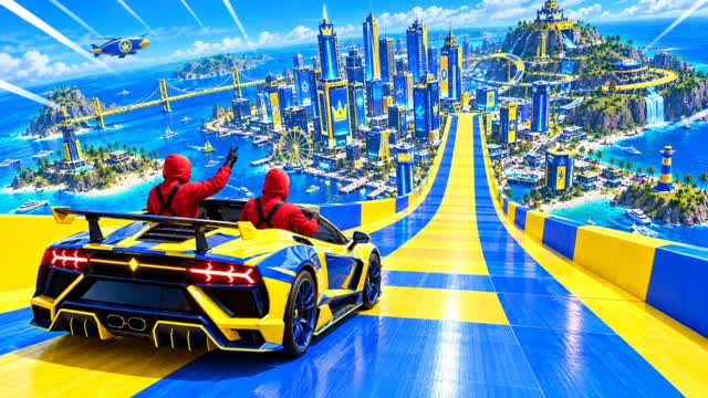 TURBO RACE - CAR GAME — Fortnite Creative map
