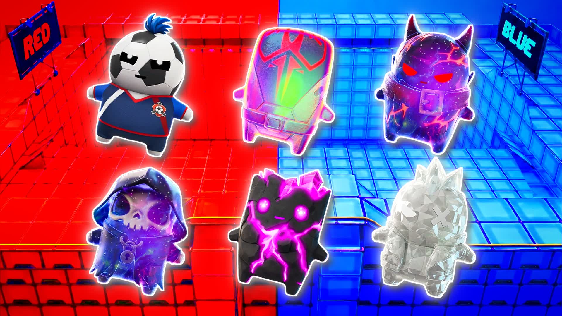 BLUE VS RED CORE BEAM🔵🔴 — Fortnite Creative map
