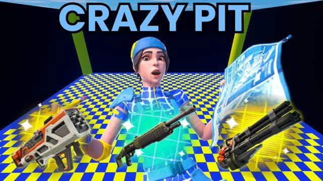 CRAZY PIT - FREE FOR ALL — Fortnite Creative map cover art