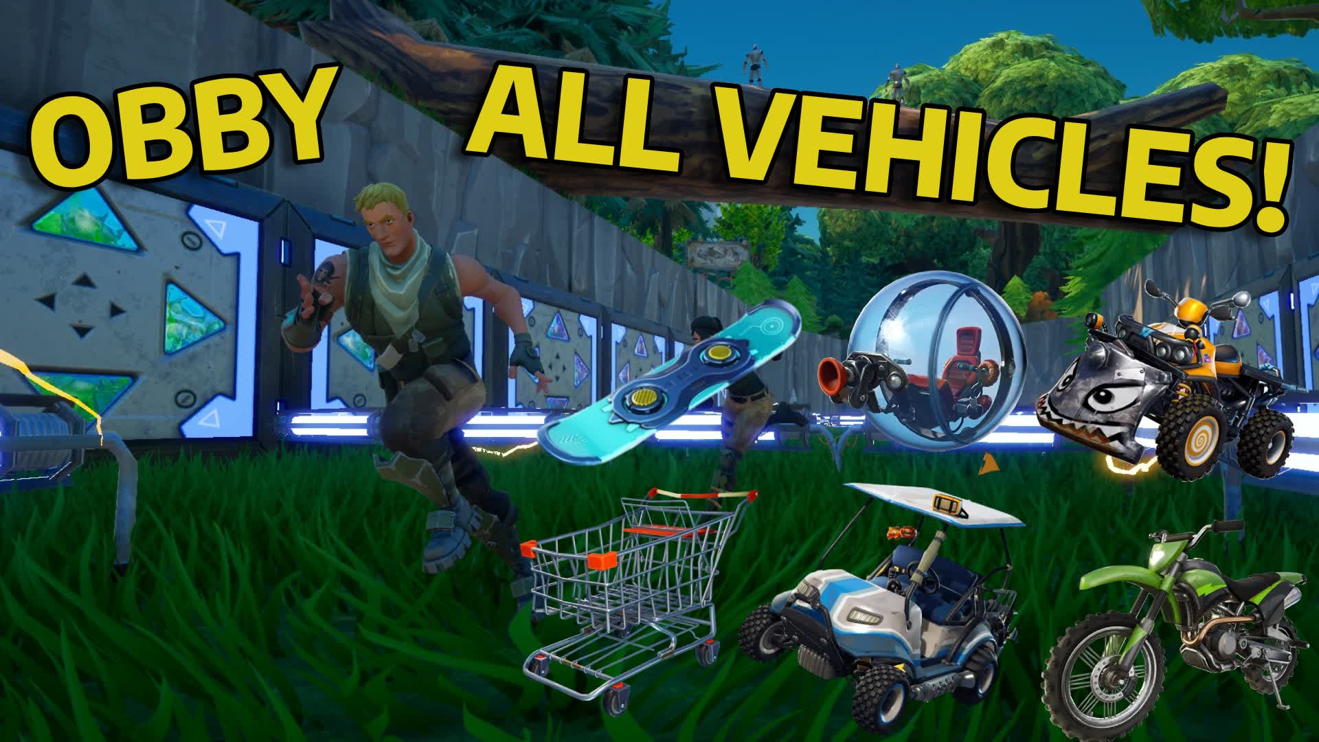 OBBY BUT ON EVERY VEHICLE — Fortnite Creative map