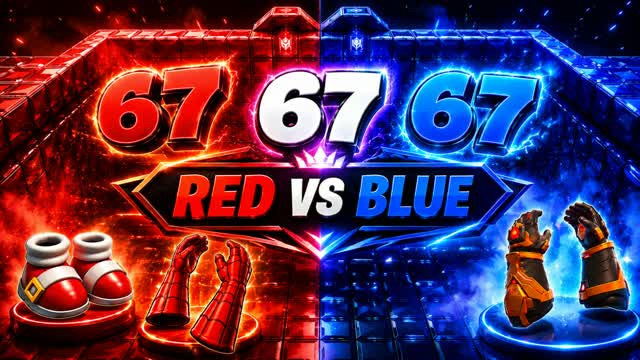 RVB MEGA RED VS BLUE — Fortnite Creative map cover art