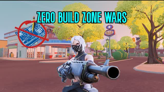 Zero Build Zone Wars — Fortnite Creative map cover art