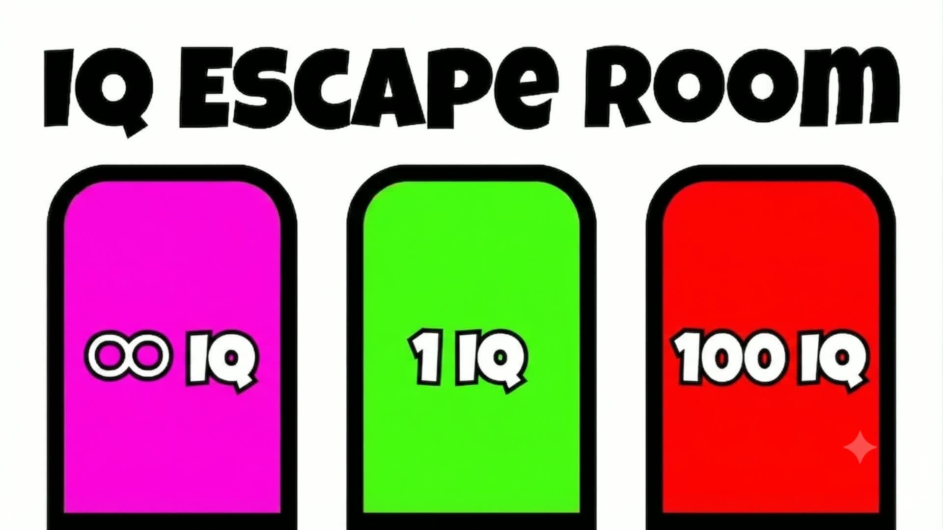 Escape Room IQ — Fortnite Creative map