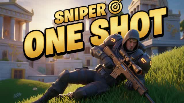 SCOPED ONE-SHOT — Fortnite Creative map cover art