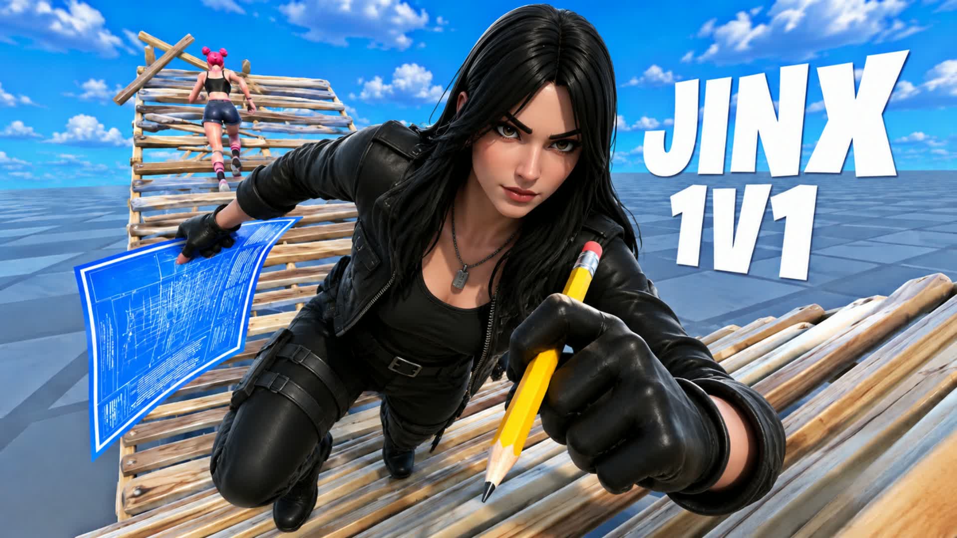 Jinx 1v1 Map (200 Pumps) — Fortnite Creative map