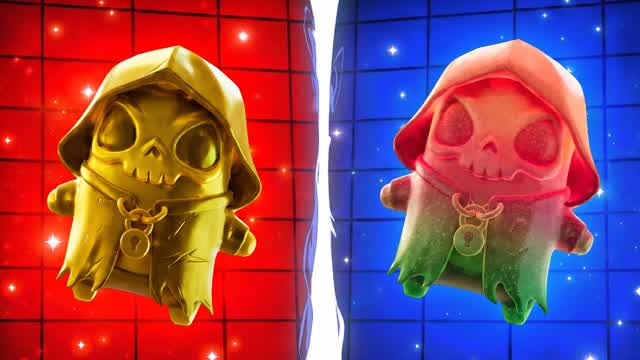RVB RED VS BLUE AURA — Fortnite Creative map cover art