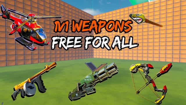 1v1 Weapons - Free For All — Fortnite Creative map