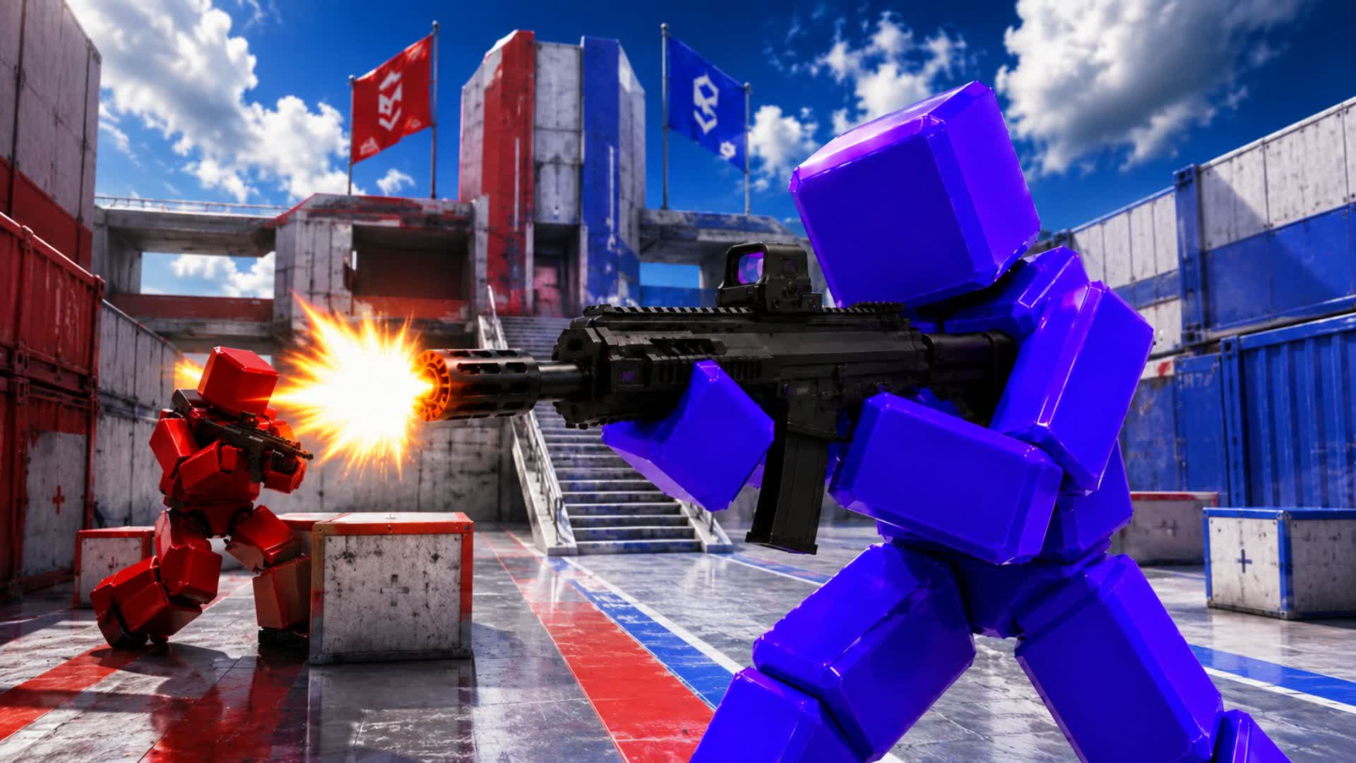 RIVALS 67 RED VS BLUE🔴 🔵(ALL GUNS) — Fortnite Creative map