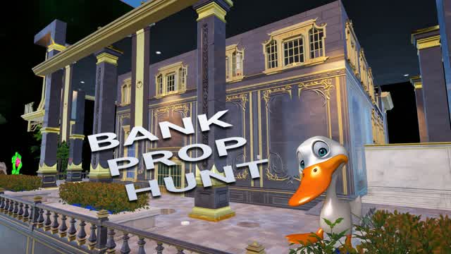 Rob The Bank Prop Hunt — Fortnite Creative map cover art