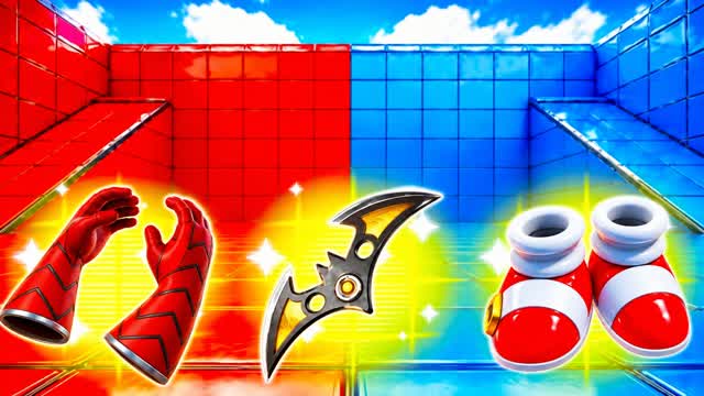 RED VS BLUE VELOCITY 🔴🔵 — Fortnite Creative map cover art