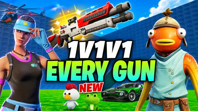 ⭐1V1 EVERY GUN⭐(6666) — Fortnite Creative map cover art
