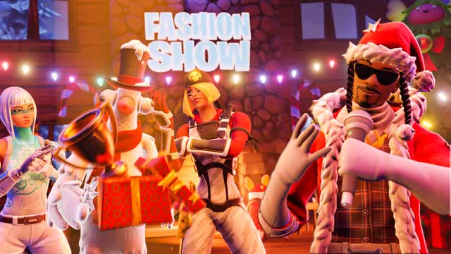 🎁 Festive Streamer Fashion Show 🎄 — Fortnite Creative map cover art