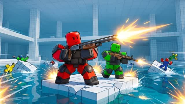 RED VS BLUE 🔴🔵 ULTIMATE GUN FIGHT 🔫💥 — Fortnite Creative map