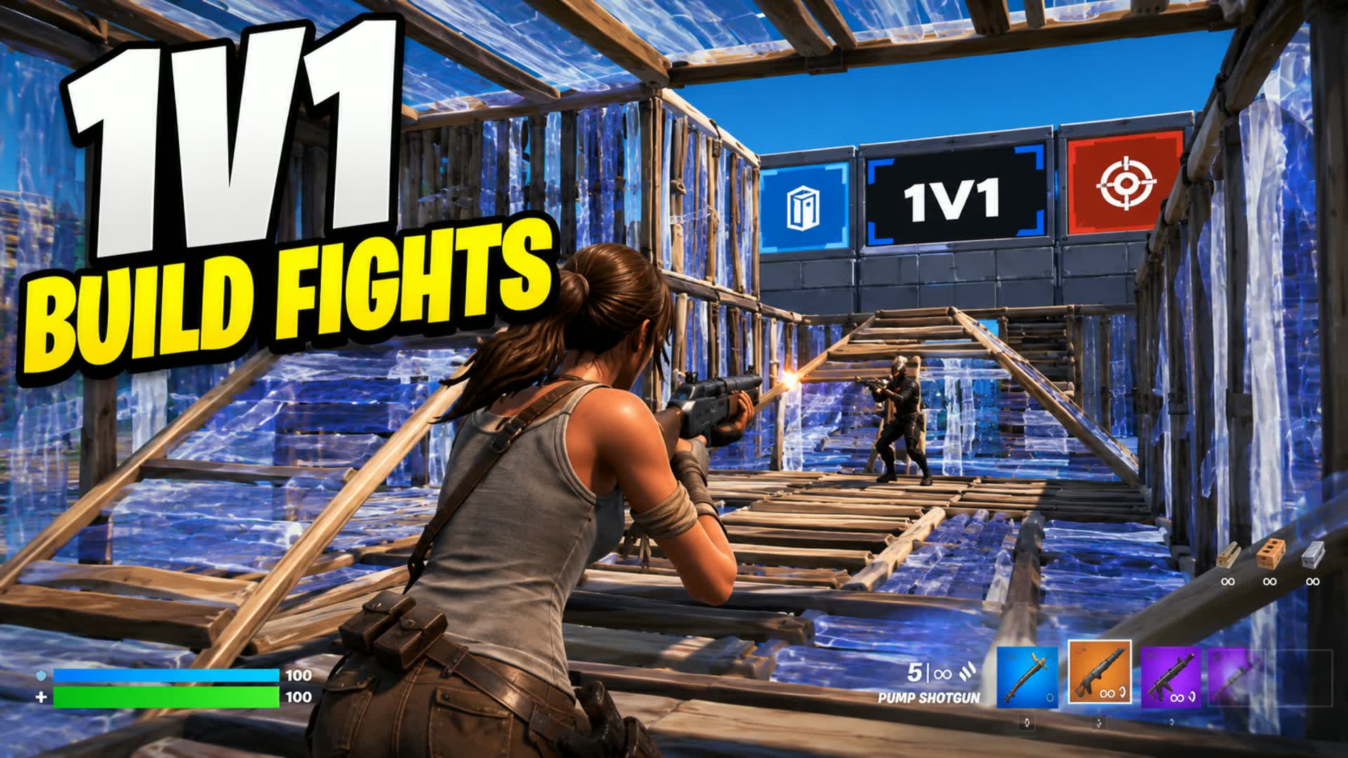 1v1 Build Fight Arena — Fortnite Creative map
