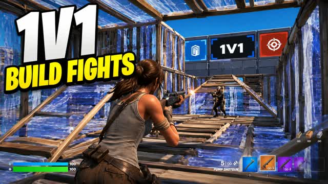1v1 Build Fight Arena — Fortnite Creative map cover art