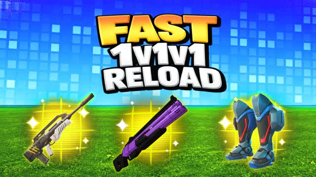 ⚡FAST 1V1V1 RELOAD — Fortnite Creative map