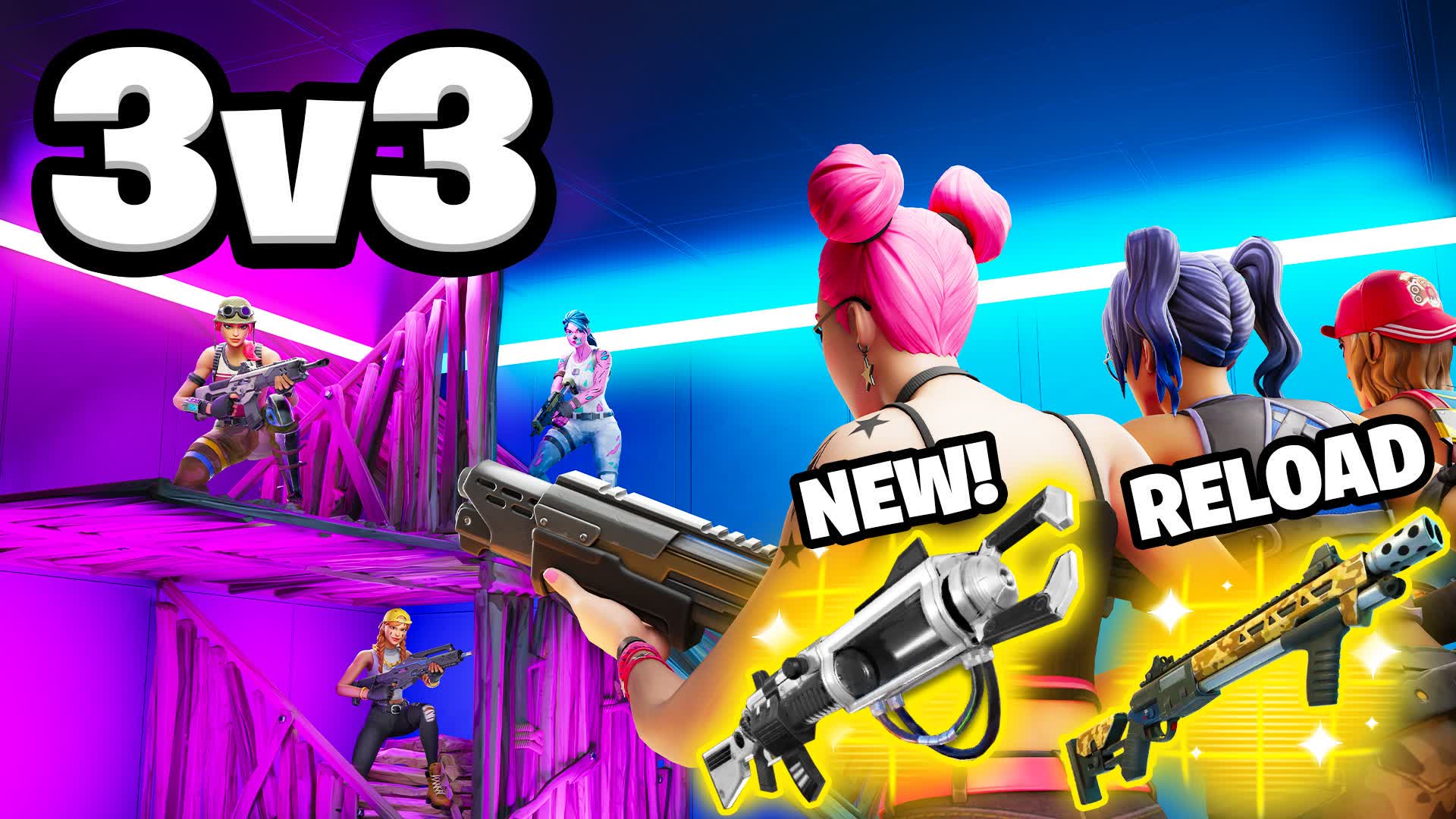 BOX 3v3 FIGHT 🎯 — Fortnite Creative map