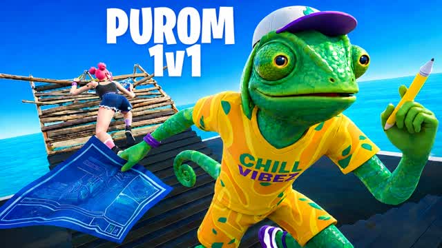 PUROM 1V1 BUILD FIGHTS [PRACTICE] — Fortnite Creative map cover art