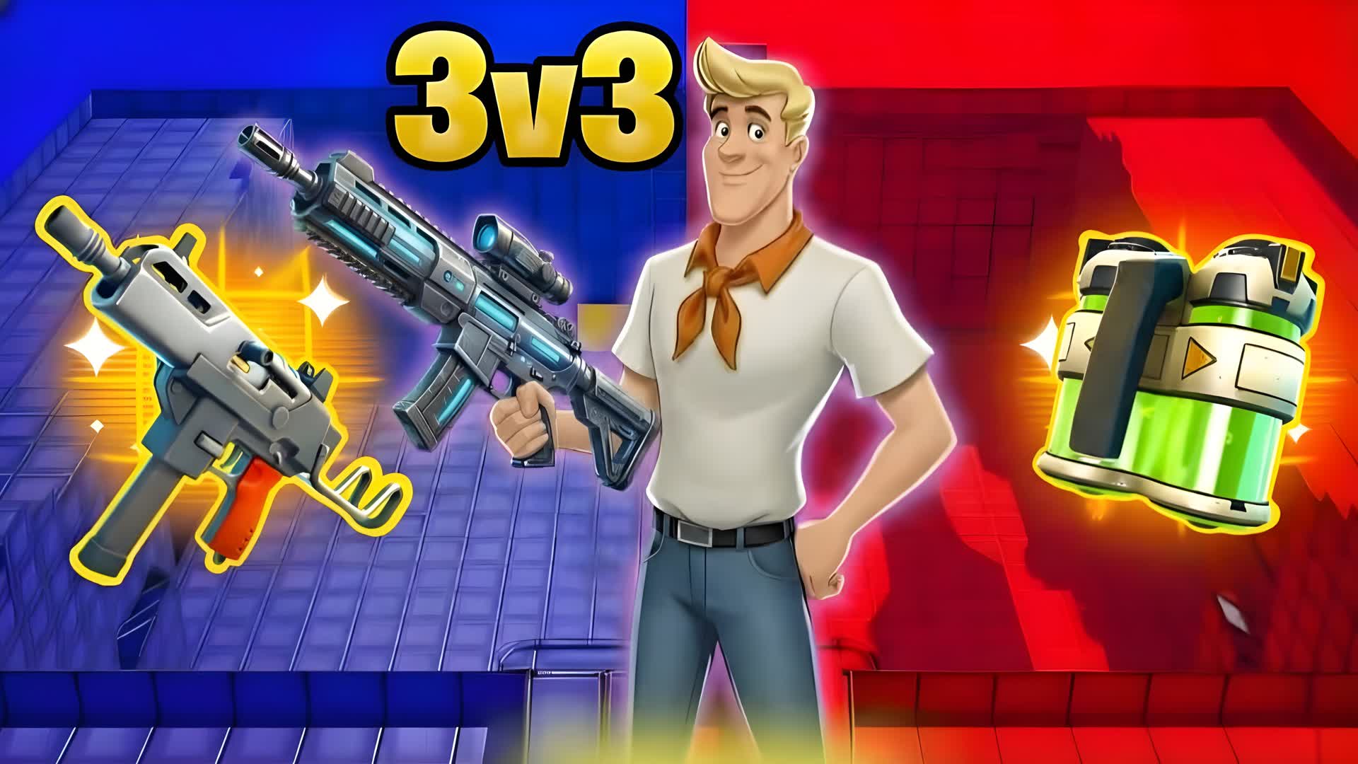 RED VS BLUE 3V3 [2] — Fortnite Creative map
