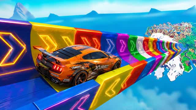 CAR GAME 🕹️🎮 SPEED SUPER RAMP🔥 — Fortnite Creative map