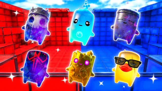 RED VS BLUE SILVER REIGN 🔴🔵 — Fortnite Creative map cover art