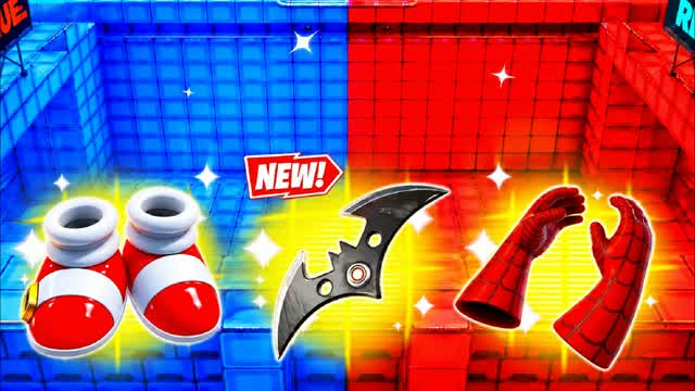 🔴🔵 RED VS BLUE PRECISION POINT — Fortnite Creative map cover art