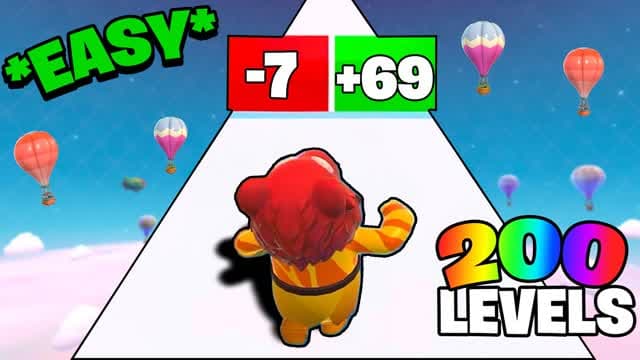 🔥 SUPER EASY OBBY PARKOUR 🌈 — Fortnite Creative map