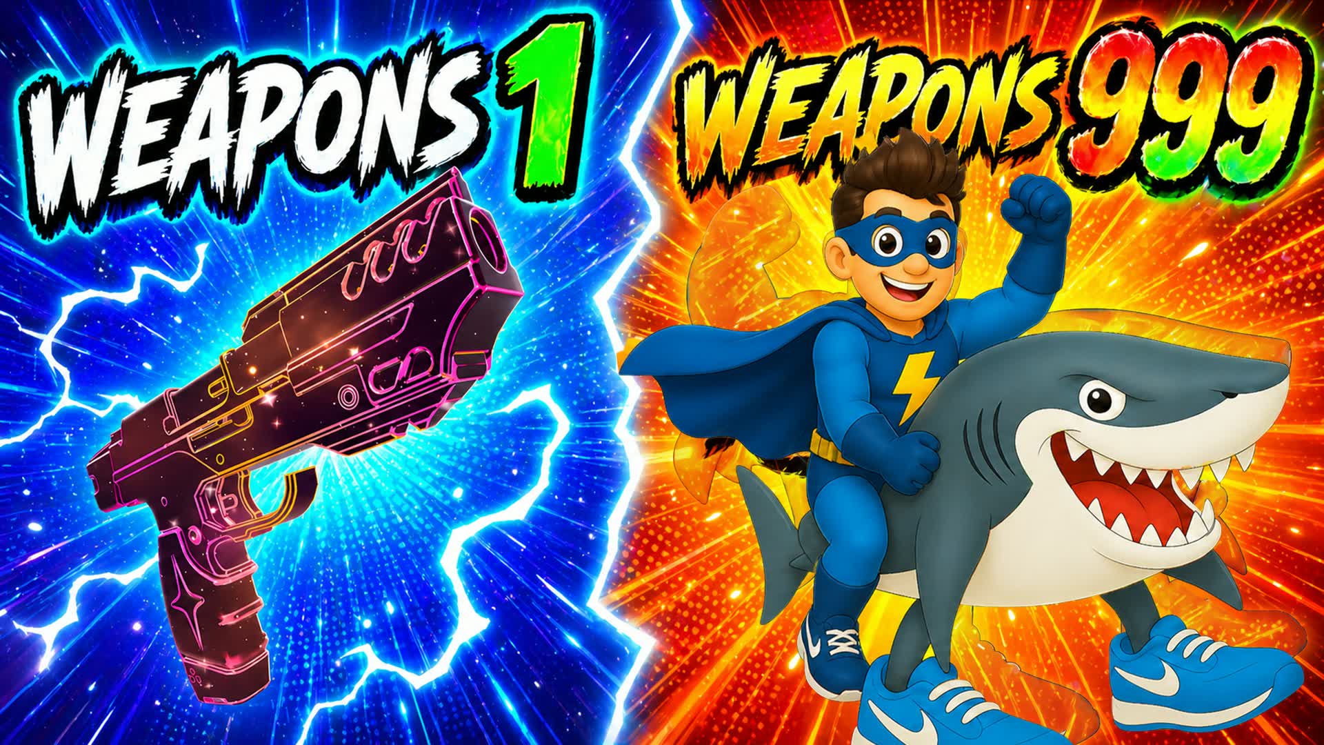 🦸‍♂️SUPER GUN GAME🔫ONE SHOT💥Tralalero — Fortnite Creative map