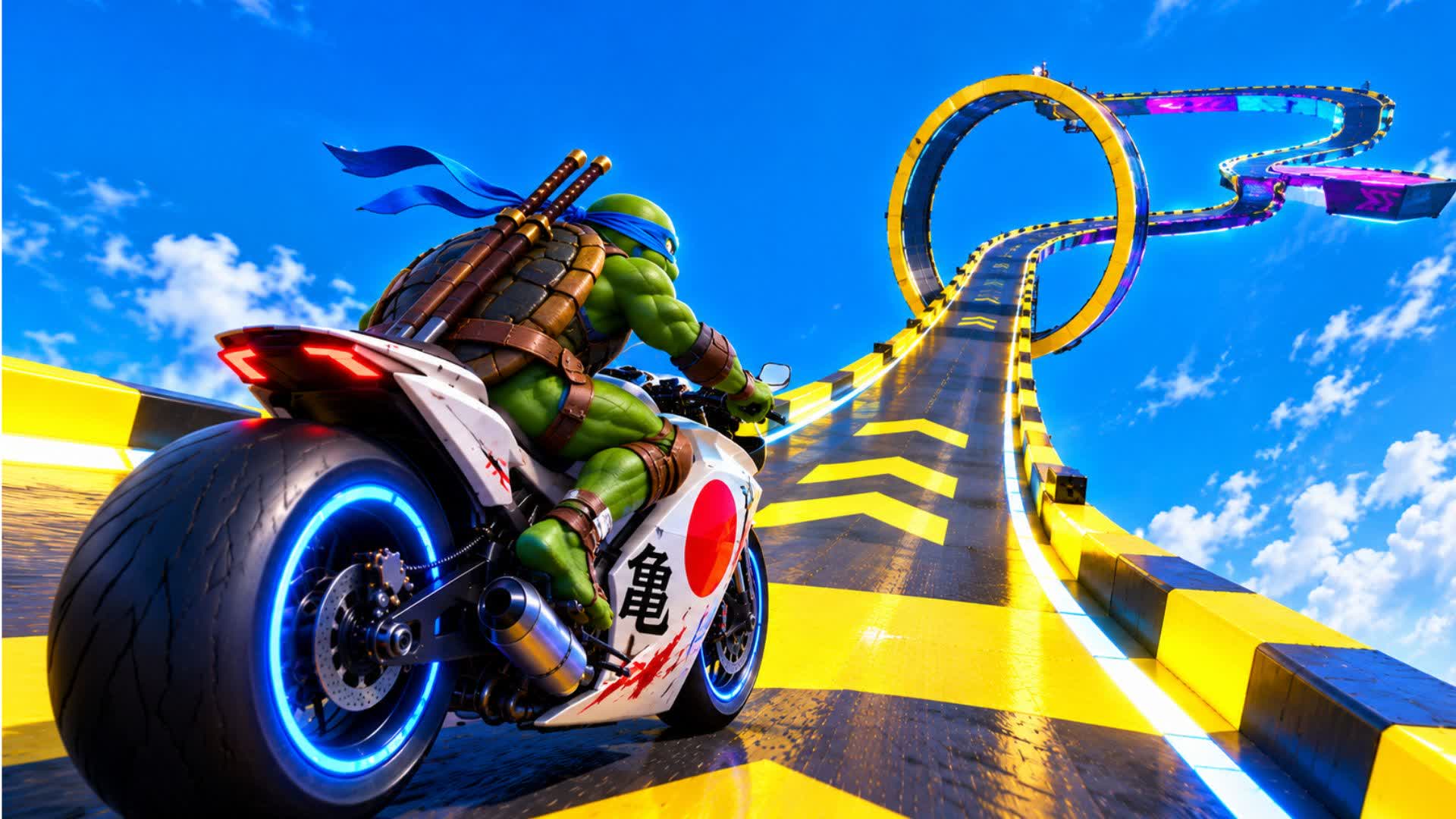 🌄DRIVE CITY TMNT — Fortnite Creative map