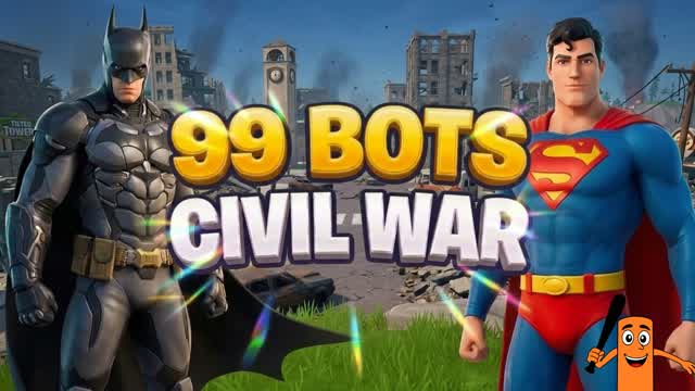 99 BOTS CIVIL WAR🗽 — Fortnite Creative map cover art