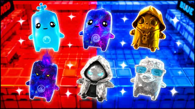 RED VS BLUE 🔴🔵 BLOB INVASION — Fortnite Creative map cover art