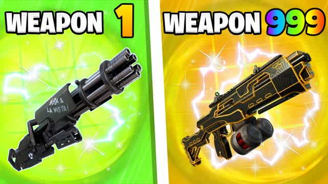Gun Game One Shot Infiinity — Fortnite Creative map cover art