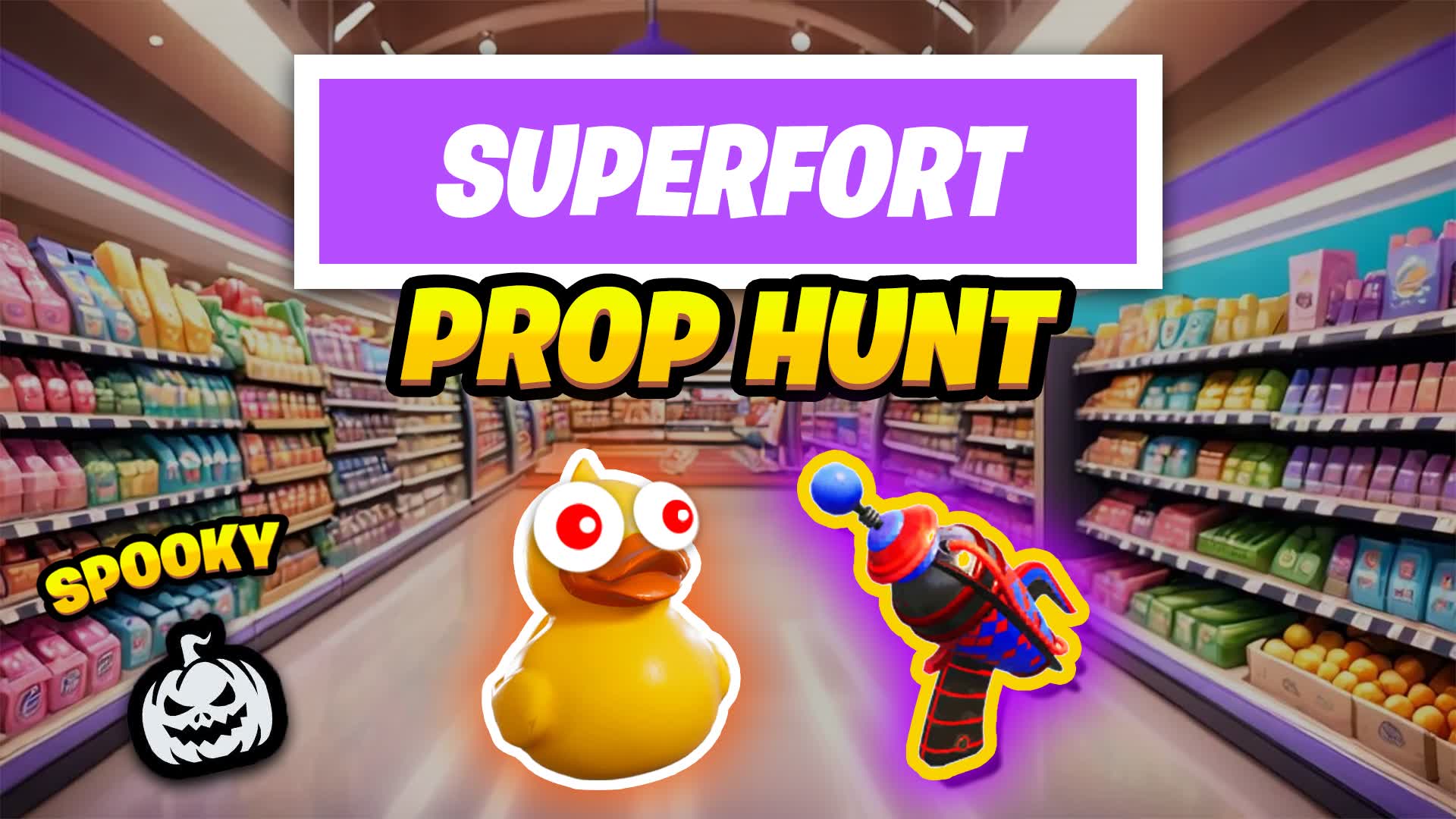 SUPER FORT PROP HUNT 🛒 — Fortnite Creative map