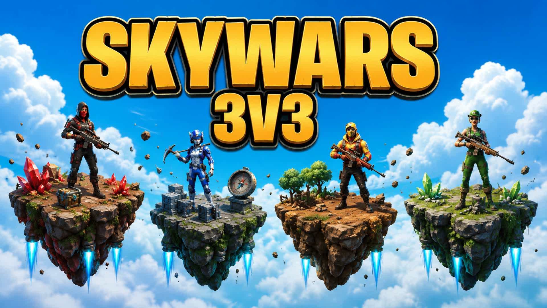 SkyWars 3V3 — Fortnite Creative map