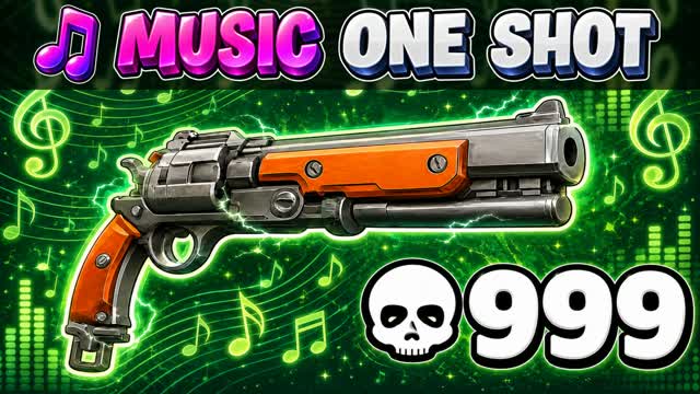 🎵 MUSIC ONE SHOT GUN GAME — Fortnite Creative map cover art