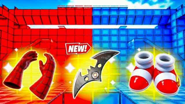 RED VS BLUE RVB CRAXIO NAXIO🔴🔵 — Fortnite Creative map cover art