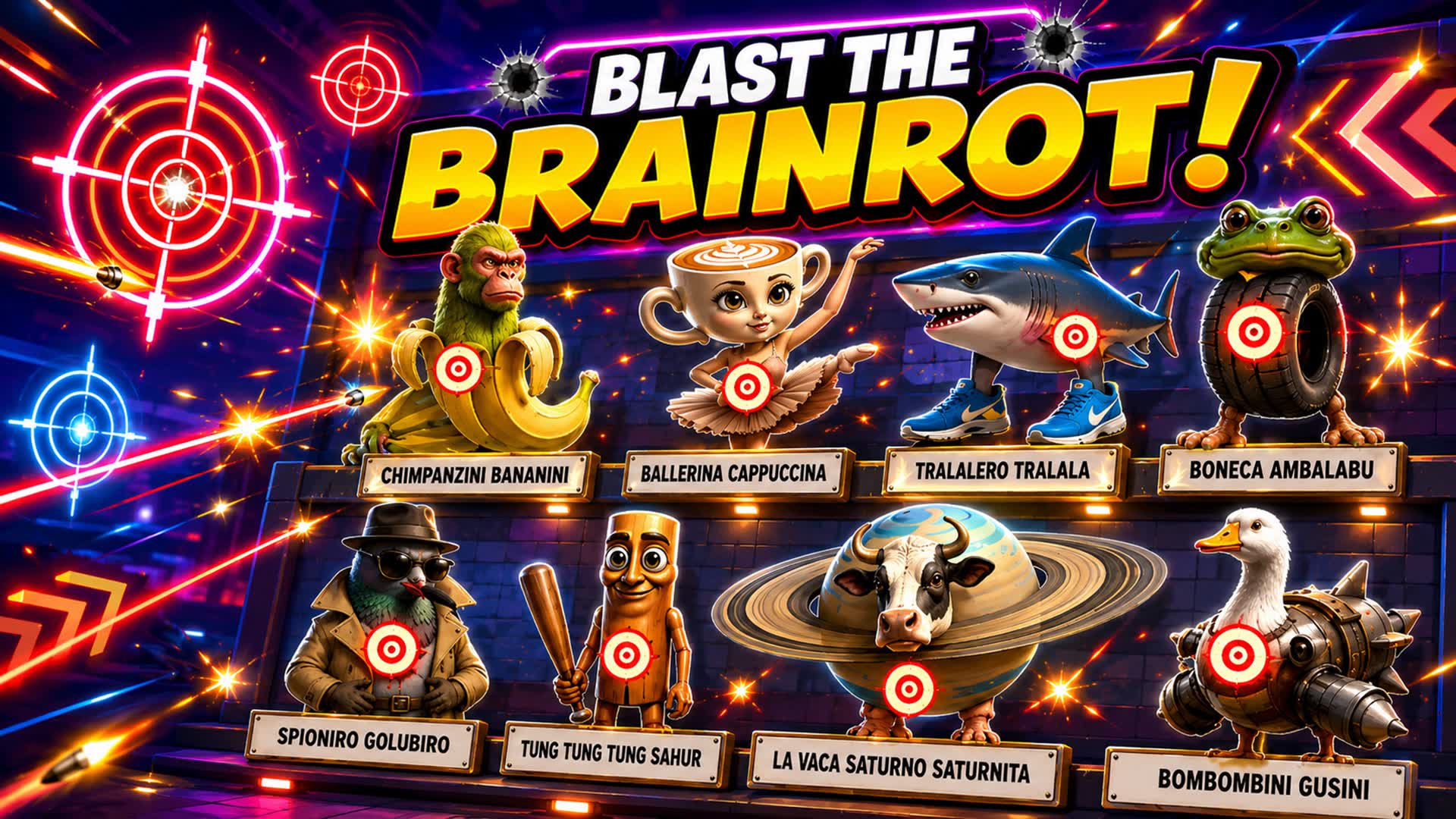 Blast the Brainrot — Fortnite Creative map