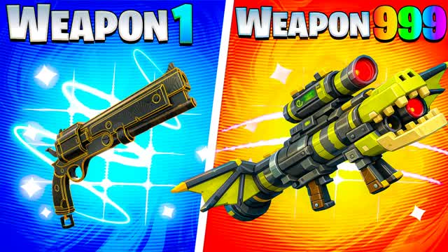 SUPER GUNS🔫GUN GAME🎯ONE SHOT⭐️HERO — Fortnite Creative map cover art