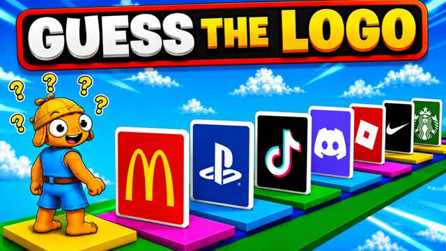 GUESS THE LOGO 🔎 PARKOUR DEATHRUN — Fortnite Creative map