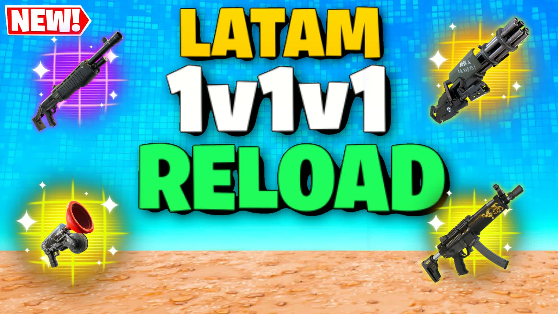 LATAM 1V1V1 RELOAD FREE FOR ALL — Fortnite Creative map
