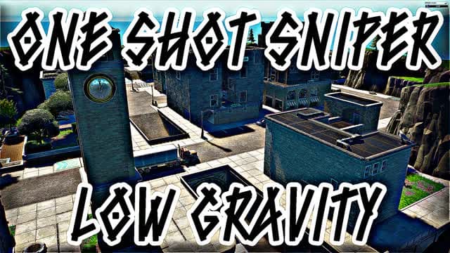 one shot sniper- low gravity — Fortnite Creative map cover art
