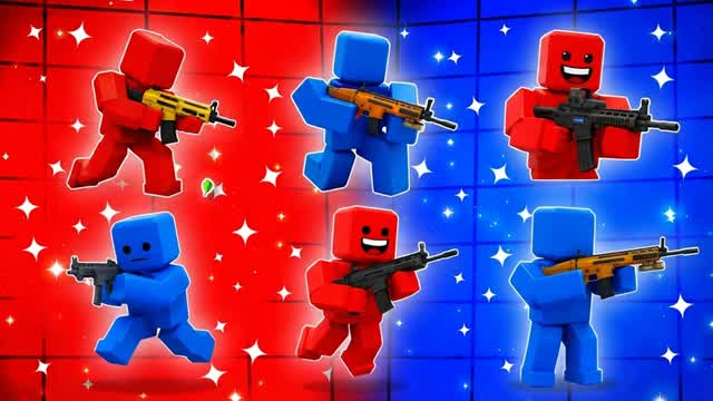 SUPER RED VS BLUE 🔵🔴 RIVALS — Fortnite Creative map cover art