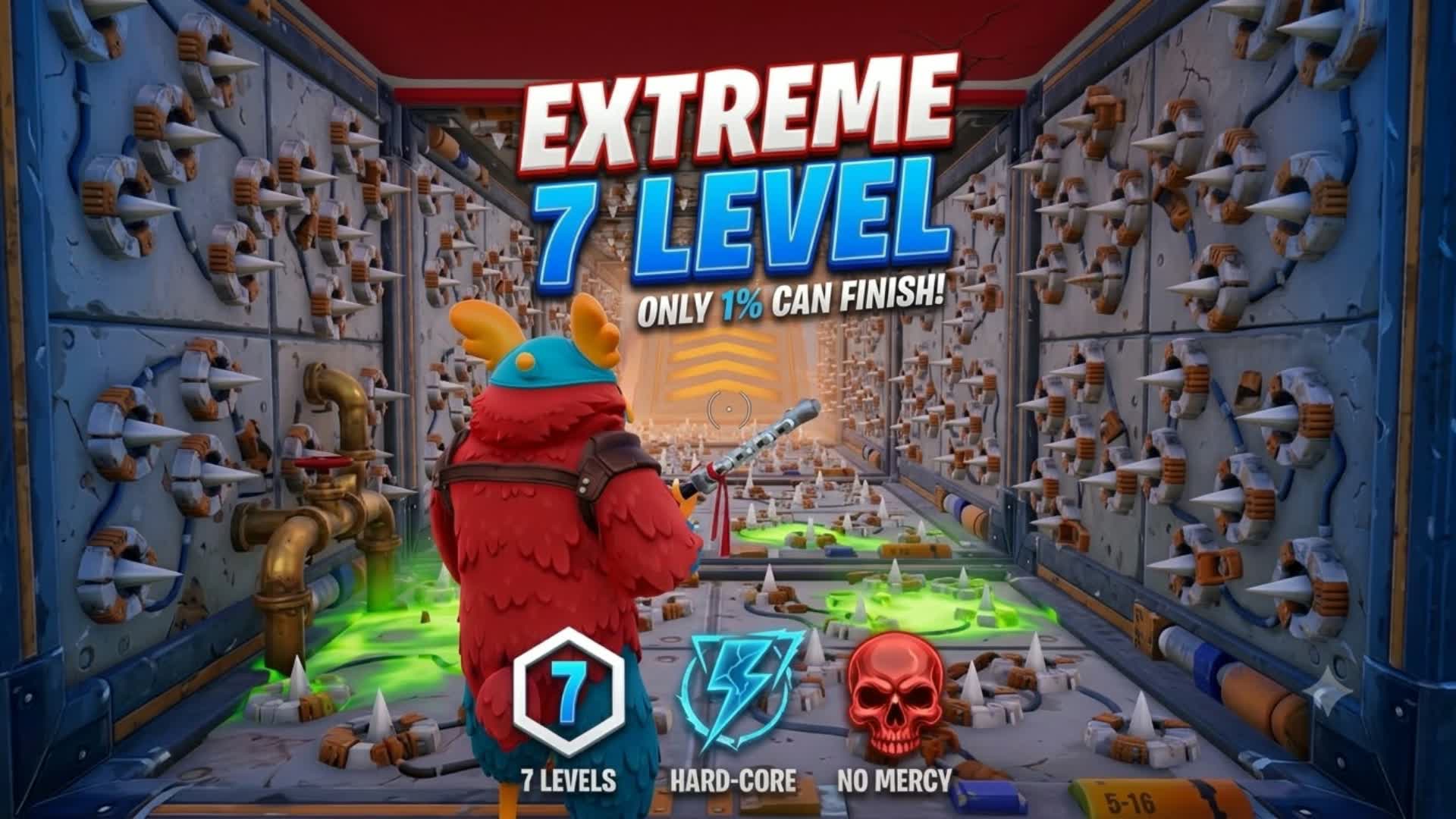 7 Levels Parkour Challenge — Fortnite Creative map